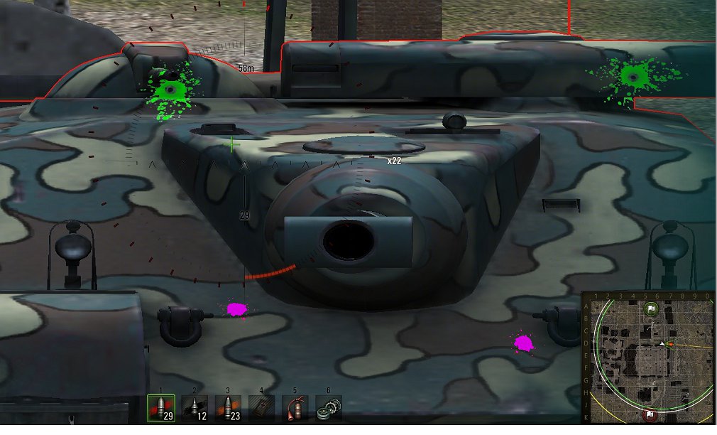 Hawg's ColorBlind Paint Ball Damage