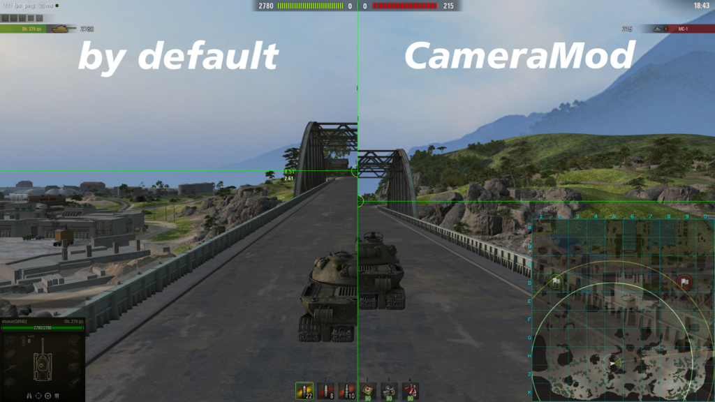 CameraMod - Crosshairs in the center of the screen and more