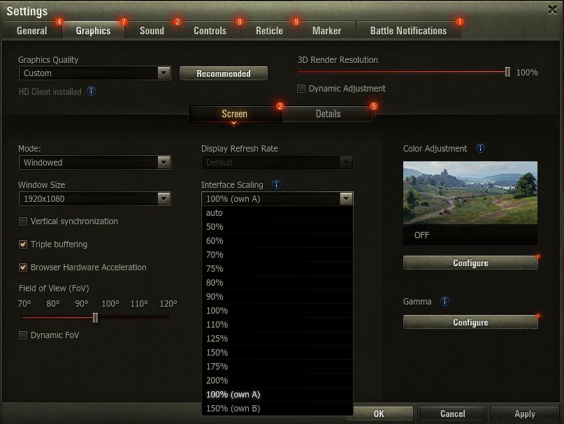 Custom UI Scale